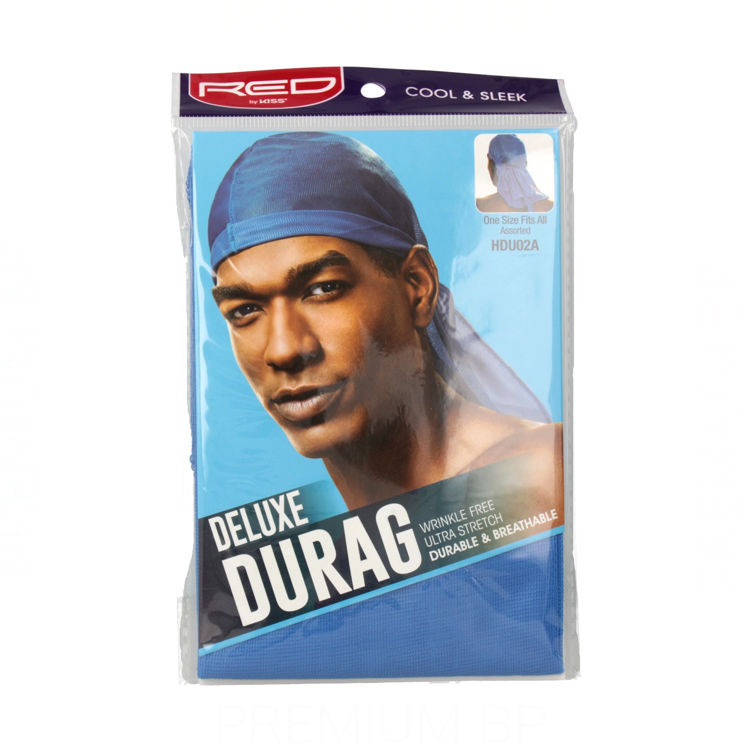 Beauty Town Red Cool & Sleek Deluxe Durag Blue/Azul